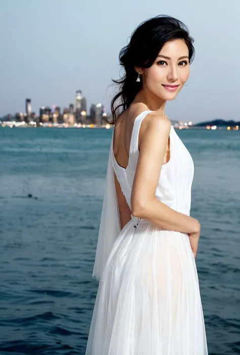 <lora:yangmi2:0.92:lbw=1,0,0,0,1,1,0,0,1,1,1,1,1,1,1,1,1>yangmi face,yangmi body,good hands,perfect hands,
pose,supermodel,
There's a beauty standing on the Brooklyn Bridge in New York, the city that never sleeps. She's like a delicate bloom in a sea of concrete, a beacon of beauty in a world of hustle and bustle.The sun is slowly setting, painting the sky with a rainbow of colors that reflect off the waters of the East River. The bridge is bathed in a golden hue, and the beauty stands there, taking it all in. Her long, wavy hair flows in the gentle breeze, and her eyes sparkle like diamonds against the backdrop of the setting sun.She wears a simple yet elegant dress that flows with her every movement, a testament to her effortless grace. She seems to be suspended in time, a moment captured in all its glory, the perfect combination of natural beauty and urban decay.Around her, the city rumbles and buzzes, but she remains unperturbed, lost in her own world. She's the picture of stillness amidst the chaos, a study in contrasts that only adds to the allure of the moment.The camera captures her profile, the perfect curve of her cheekbone, the delicate arch of her eyebrow, and the soft, inviting smile that plays on her lips. It's as if the world has paused to take a breath, to appreciate the beauty that is both ethereal and earthy, delicate yet resilient.She turns her head slightly, her gaze fixed on something in the distance, her expression unreadable. The setting sun casts a warm glow on her face, highlighting her features with an almost angelic radiance.As the scene fades to black, you can almost imagine her walking forward into the night, leaving only a trail of captivating beauty in her wake. She's not just a beauty, she's a symbol of hope and resilience in a city that never stops chasing its dreams.
(black hair:1.34),
(white dress:1.9),(white skin,),(pov:1.34)
smile,
(looking at viewer),
supermodel,
(depth of field:1.69),(long exposure:1.2),(dynamic motion:1.13),(Extreme Aestheticism:1.93),offical art,first person view,blurry background,(professional photograph:1.5),
(8k, RAW photo, best quality, masterpiece:1.2), (realistic, photo-realistic:1.85), (ultra-detailed:1.5), highres
<lora:epi_noiseoffset2:1>