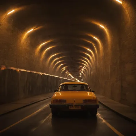 cinematic film still of  <lora:Warm Lighting Style:1>
warm light,a car driving through a tunnel with lights on,warm lighting style,no humans,ground vehicle,scenery,motor vehicle,light,vehicle focus,train,lights,train station,railroad tracks 3200k, orange color, yellow color, warm color, straw color, golden color, shallow depth of field, vignette, highly detailed, high budget, bokeh, cinemascope, moody, epic, gorgeous, film grain, grainy