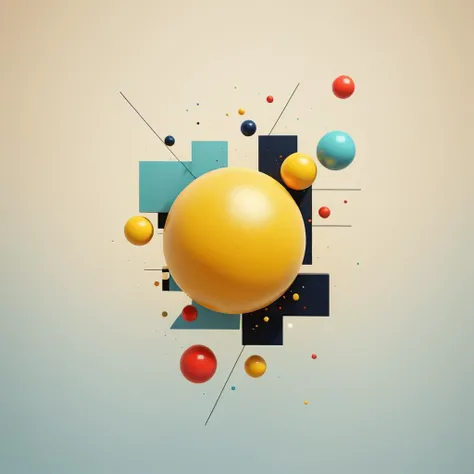 anime artwork <lora:FF-Style-Kazimir-Malevich.LoRA:1> in the style of kazimir malevich,kazimir malevich style,kazimir malevich art,kazimir malevich,a colorful abstract painting with a yellow ball, 3d abstract render overlayed, floating spheres and shapes, abstract 3 d artwork, inspired by Mike Winkelmann, abstract geometry, abstract concept, geometric 3 d render, geometric 3d render, 3d geometric abstract art, style hybrid mix of beeple, abstract geometrical shapes, abstract shapes . anime style, key visual, vibrant, studio anime,  highly detailed