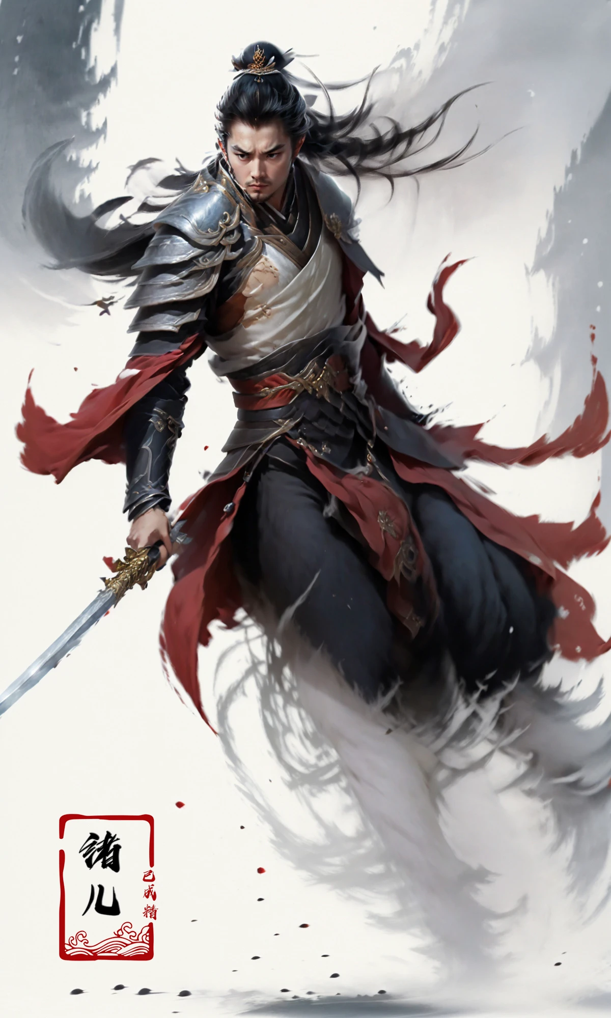 (dramatic, gritty, intense:1.4),masterpiece, best quality, 8k, insane details, intricate details, hyperdetailed, hyper quality, high detail, ultra detailed, Masterpiece,
1girl,solo, hanfu,dress,red ribbon,jewelry,wind,long sleeves,long hair, hair ornament,tassel, (full body:0.8),
holding weapon, sword,
looking at viewerrealisticbamboo groveChinese architecture
A shot with tension(Visual impact,giving the poster a dynamic and visually striking appearance:1.2),Chinese Zen style,impactful picture,
<lora:~Q?-N-VRQswordsman:0.9>