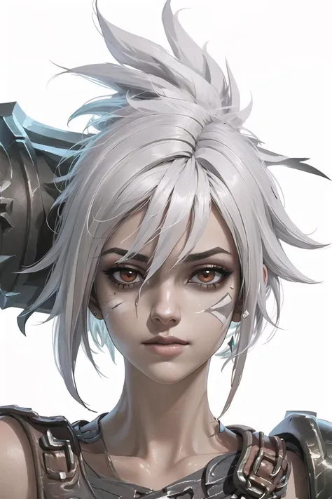 (masterpiece),best quality,portrait,upper_body,<lora:Riven-000016:0.75>,riven \(league of legends\),