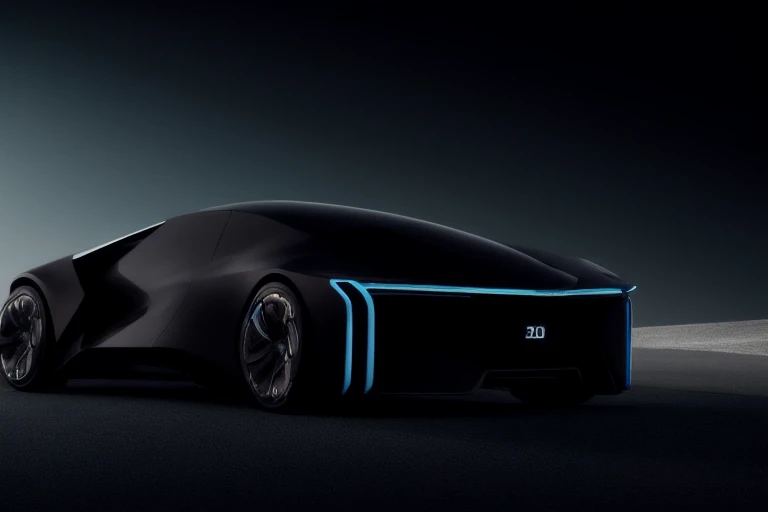 3D Product render style, futuristic luxury car, finely detailed, purism, ue 5, a computer rendering, minimalism, octane render, 4k, dark theme, frontal view,
back light, rim light, <lora:lowra_v10:0.8>