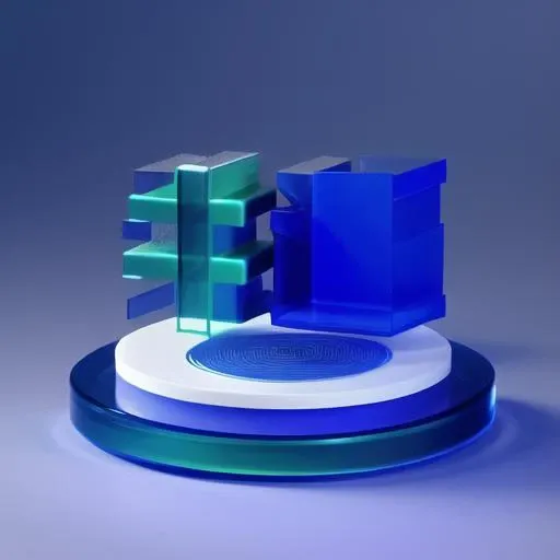 best quality,many details,4k,blender,octane render,C4D,transparent glass texture,DDicon,blue|green,frosted glass,transparent technology sense,industrial design,white background,studio lighting,sunshine,flat,minimal,quasi-object,axisymmetric,Data,file,shiled,<lora:DDicon_v2_lora:1>,