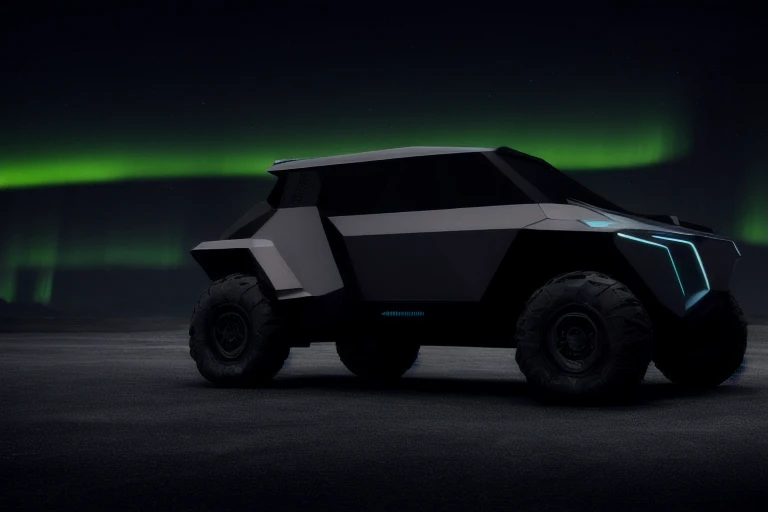 3D Product render style, futuristic military vehicle , led light, sunset,
aurora,
ue 5, finely detailed, purism, a computer rendering, minimalism, octane render, 4k, dark theme,
back light, rim light, <lora:lowra_v10:0.6>