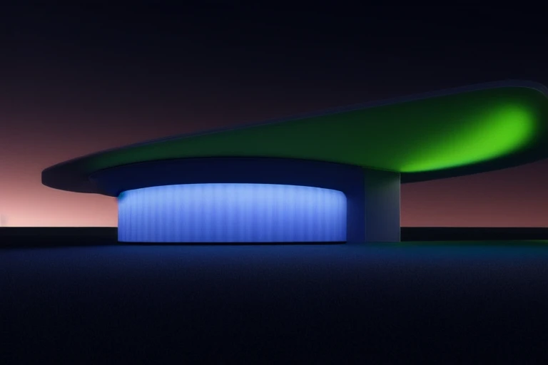 3D Product render style, futuristic stadium, led light, sunset,
aurora,
ue 5, finely detailed, purism, a computer rendering, minimalism, octane render, 4k, dark theme,
back light, rim light, <lora:lowra_v10:0.6>