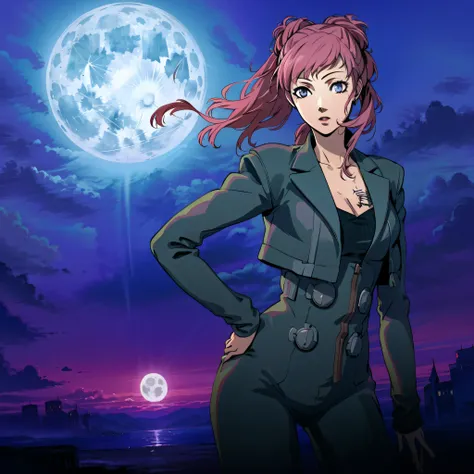 (castle, moonlight, gorgeous view)
(cowboy shot), sfw, (masterpiece), (best quality:1.0), (ultra highres:1.0), detailed eyes, detailed clothing texture, beautiful face, 1girl, solo, Argilla posing, hand on hip
tribe outfit, grey jacket, breast tattoo
soejima shigenori
<lora:Argilla_DDS:0.6> <lora:personaCatherine soejima shigenori:0.6>