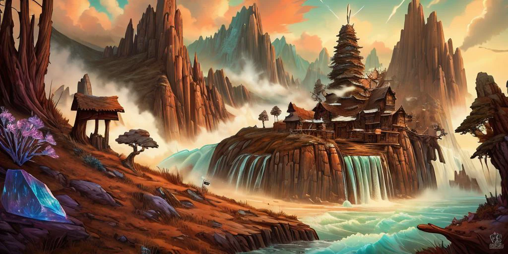 steep mountain front, rocks, vast nature, birch trees, water, cauldron,
snowy, ice, winterwonderland
<lora:CattlePunkAI:0.70> CattlePunkAI, old town ruins, <lora:Wasteland:0.60> Wasteland, the, and, with, wasteland, background , octane render, landscape of a ((close-up flower, pistils,:0.70) ,|rare crystal minerals}, (intricate detailed background:0.90) :1.3) , Spring, art by Clive Barker, Dan Mumford, Butcher Billy and Russ Mills, modern, science fiction, asymmetrical