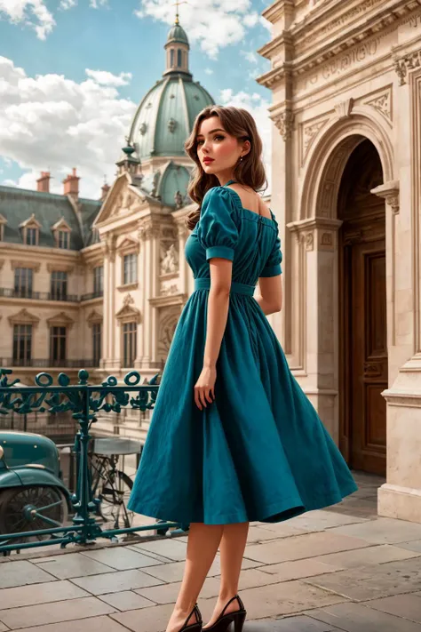 4K, Masterpiece, highres, absurdres,
edgEV, a woman in a teal dress standing in front of a building ,wearing edgEV_vintage dress
<lora:edgEuropean_Vintage:0.8>