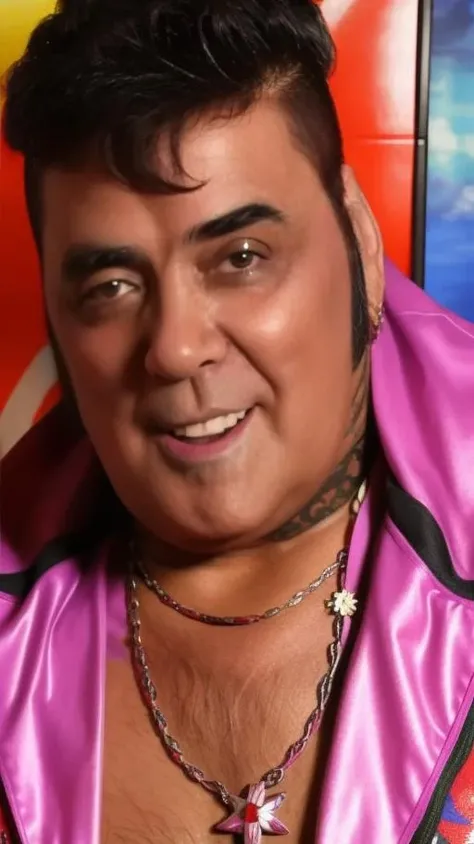 portrait of sks man (p4nter4:1.1) with tattoos like a hippie from the 70s, high detailed, high quality, (master piece), 4k, 8k, <lora:p4nter4:1>