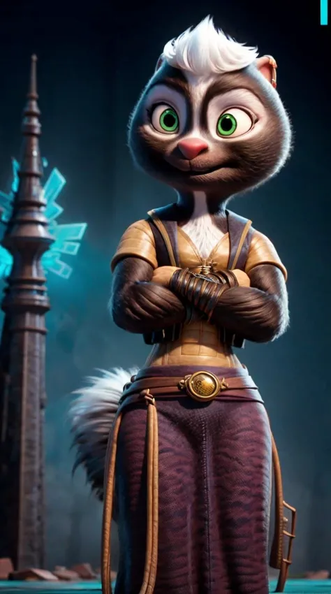 an awarded 3d graphic art, digital art , trending on art station, 1girl <lora:Meg:0.7> meg, skunk ,meg, skunk , flufy tail, skunk tail , green eyes, big eyes, wears ((overskirt)), Guilt face expression ,she make <lora:feetpose:0.7> feetpose
cowboy shot Halogen Lighting,(epic scene:1.3),ultradetialed character with perfect face,detailed skin,(ultrasharp:1.3),(masterpiece:1.1),best quality , ultradetailed character,4k perfect quality,character focus,<lyco:GoodHands-beta2:1>Magnificent,Imperceptible detail,Intricately designed, impresive, extremally detailed, <lora:add_detail:1> <lora:add_sharpness:0.63> <hypernet:sxzBloom_sxzBloom:0.7> photorealistic