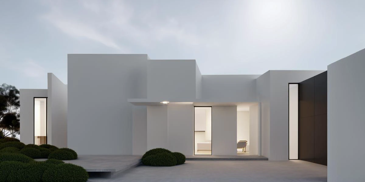 modern residential design,light blue sky,(distant view:1.1),(atmosphere:1.1),<lora:detailia_yiu_v20:0.5>,Long shot,(large flat door),(minimalist decor:1.3),minimalism,bright light,(outdoor:1.8),
(designed by top architects:1.2),(modern),high elegance,simple and smooth lines,(the structure of the building is clean and tidy),a premium finish,popular wall material,(masterpiece:1.3),(modern simple style:1.1),bright,(clean picture:1.1),set off the display of the door,clean photos,
high quality,high detail,(sense of advanced:1.1),
