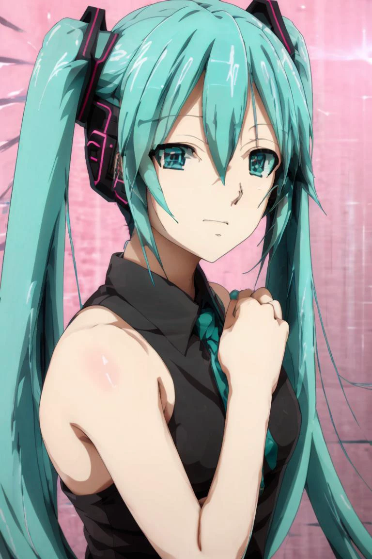 (masterpiece, best quality), 1girl, <lora:Hatsune_Miku_Ecsta:1> hatsune_miku_ecsta, hatsune miku, aqua hair, aqua eyes