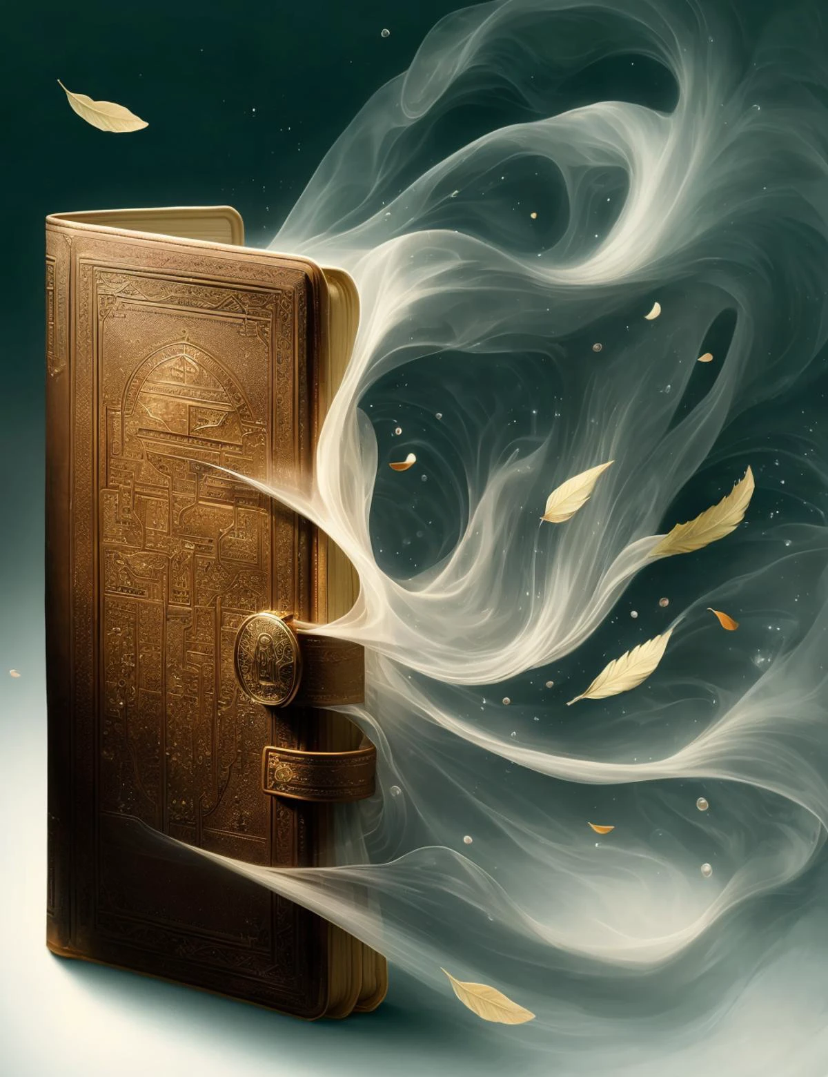 DonM41r3l3 wind, air, tomes of forbidden knowledge, case binding, leatherbound, essenzia (a potent fictional liquid), literary cafe, <lora:DonM41r3l3:0.9>