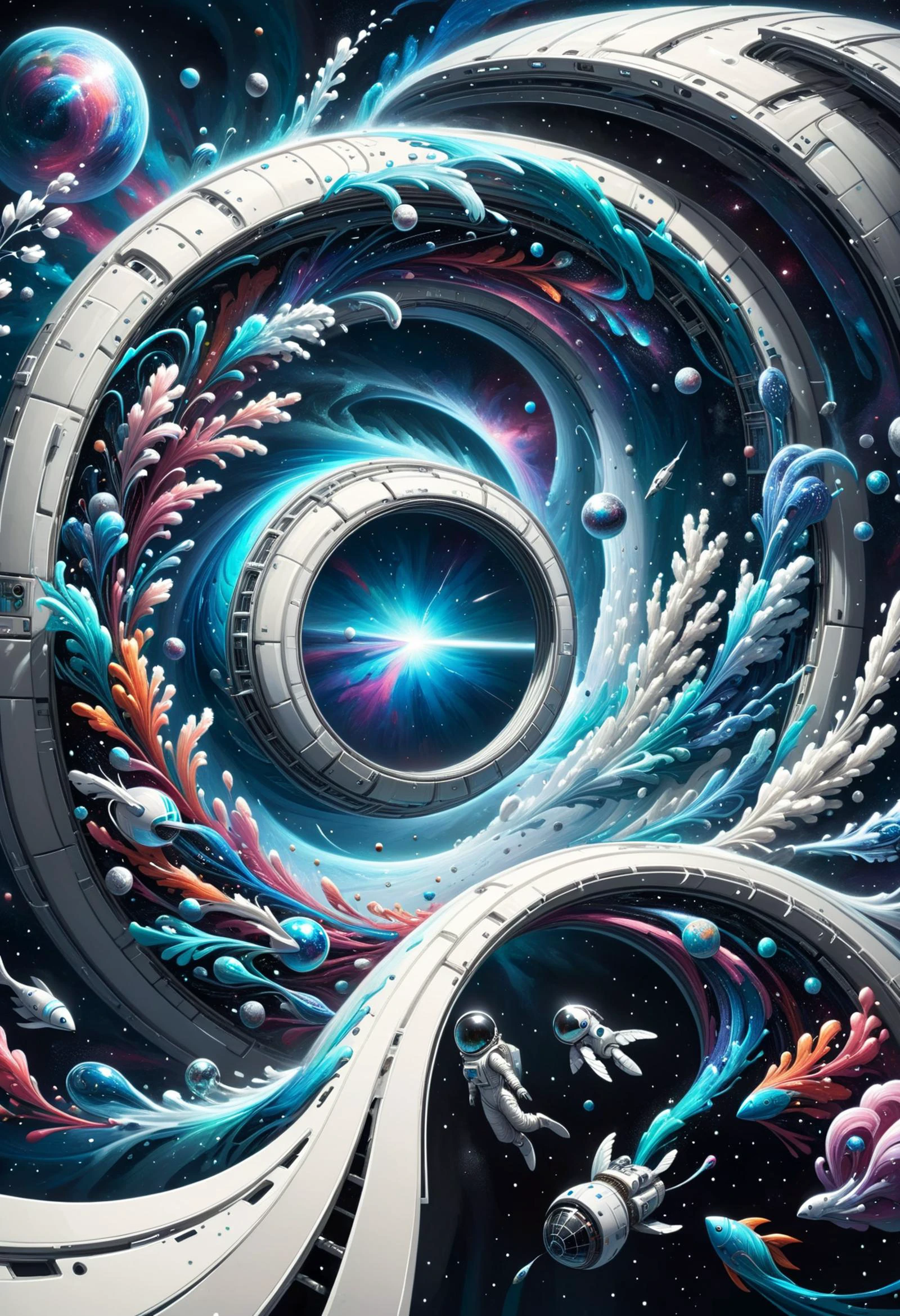 DonMW4t3r3l3XL bloom architecture space station warp gate <lora:DonMW4t3r3l3XL:1>