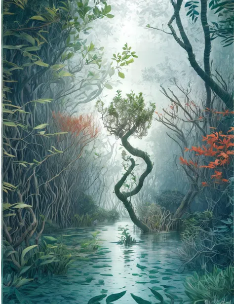 DonMW4t3r3l3 orifice in mangrove forest biome , <lora:DonMW4t3r3l3:0.9>