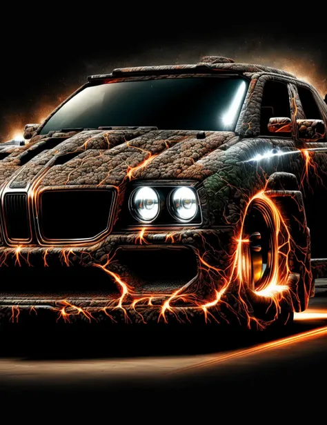 DonM34r7h3l3, Conveyance, oversized windshield, projector headlights, nickel, metallic, chrome plating, , <lora:DonM34r7h3l3:1>