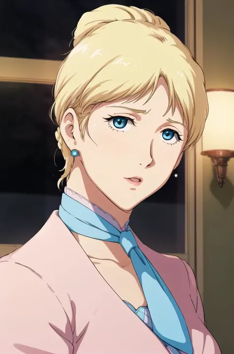 (Night:1.7), Japan, Tokyo, CityView, Before Window,
Standing at attention,(Upper_body:1.3),(Close-up),
blue coat,pink neckwear,long skirt,
<lora:Astraia_Tor_Deikun_Gundam-KK77-V1:0.71>,earrings,jewelry,
blonde hair,blue eyes,short hair,bangs,Hair_bun,braid, 
1 girl, 20yo,mature female,Beautiful Finger,Beautiful long legs,Beautiful body,Beautiful Nose,Beautiful character design, perfect eyes, perfect face,
looking at viewer,???? in the center of the image,bangs,
NSFW,official art,extremely detailed CG unity 8k wallpaper, perfect lighting,Colorful, Bright_Front_face_Lighting,
(masterpiece:1.0),(best_quality:1.0), ultra high res,4K,ultra-detailed,
photography, 8K, HDR, highres, absurdres:1.2, Kodak portra 400, film grain, blurry background, bokeh:1.2, lens flare, (vibrant_color:1.2)
(Beautiful,Large_Breasts:1.2), (beautiful_face:1.5),(narrow_waist),