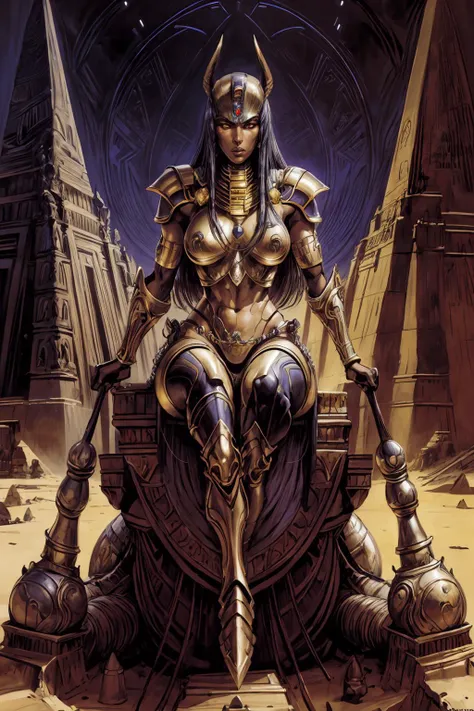 portrait of 1 beautiful woman, cyborg, battle stance, anubis armor, pyramid, complex background,
futuristic Egypt, detailed, (Donato Giancola methurlant)
dark chamber, dim light,
(masterpiece, best quality:1.3),realistic, hyper-realistic photorealistic
<lora:methurlant:1> <lora:add_detail:1> <lora:epiNoiseoffset_v2:1>