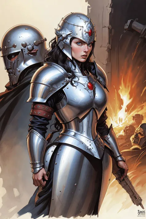 1woman, medieval, helmet, armor
by Jason Edmiston