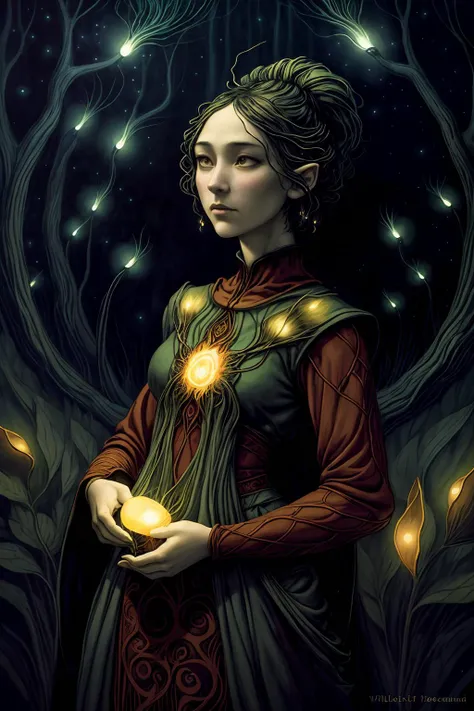 1 woman , druid
Andy Kehoe , William Morris
dramatic lighting, fireflies
(masterpiece) (best quality) (dramatic lighting ) <lora:add_detail:1>