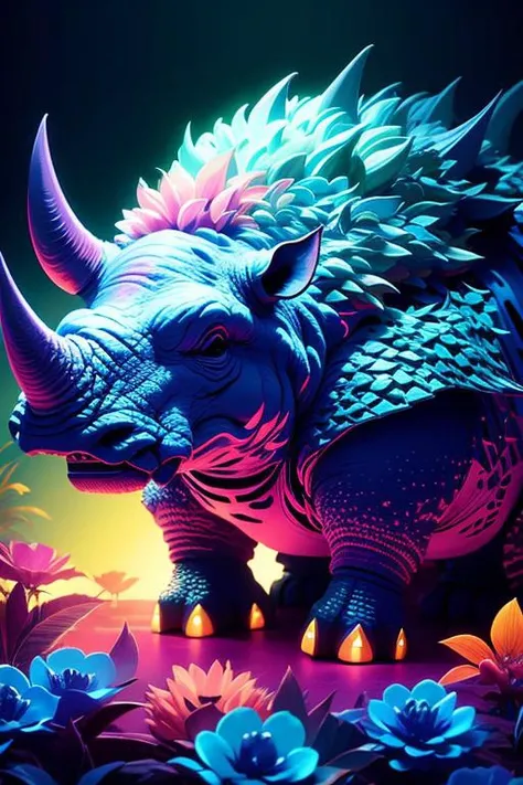 (low contrast ), colorfantasystyle <lora:color_model:0.75> rhino
