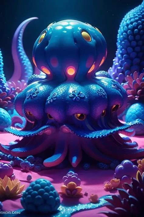 (low contrast ), colorfantasystyle <lora:color_model:0.6> octopus