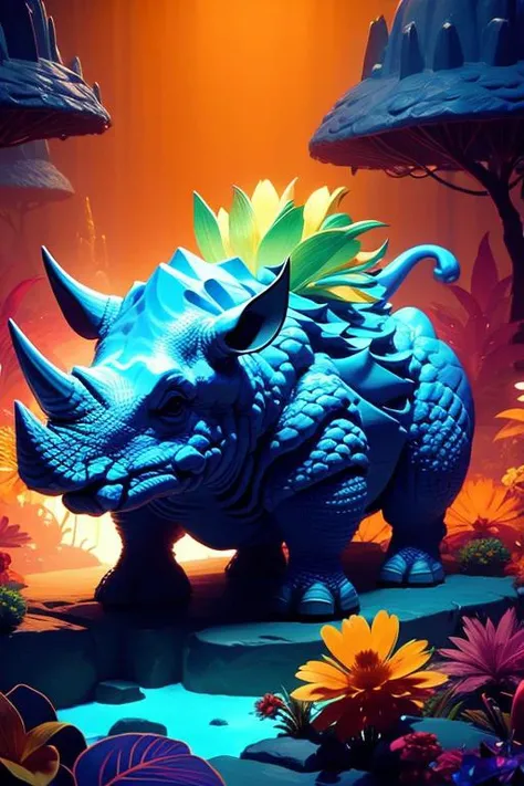 (low contrast ), colorfantasystyle <lora:color_model:0.75> rhino