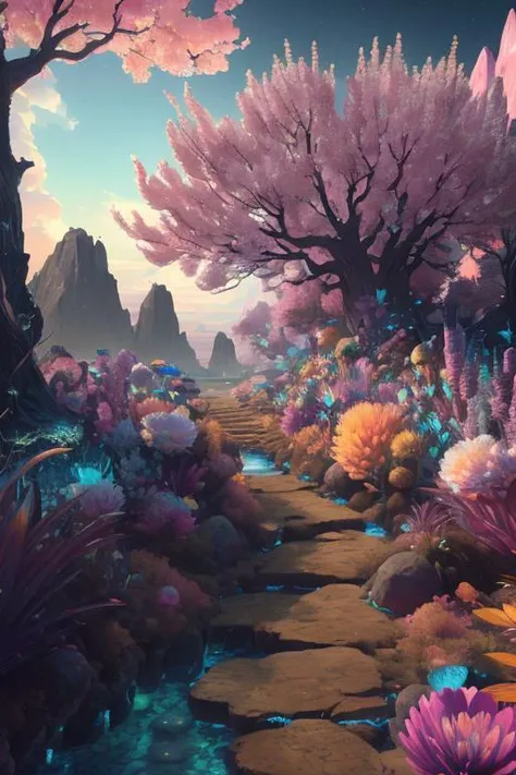 (low contrast ), colorfantasystyle <lora:color_model:0.75> masterpiece, best quality, high quality, extremely detailed CG unity 8k wallpaper, scenery, outdoors, sky, cloud, day, no humans, mountain, landscape, water, tree, blue sky, waterfall, cliff, nature, lake, river, cloudy sky,award winning photography, Bokeh, Depth of Field, HDR, bloom, Chromatic Aberration ,Photorealistic,extremely detailed, trending on artstation, trending on CGsociety, Intricate, High Detail, dramatic, art by midjourney