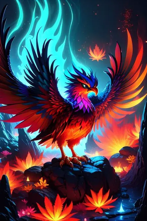 (low contrast ), colorfantasystyle <lora:color_model:0.75> phoenix