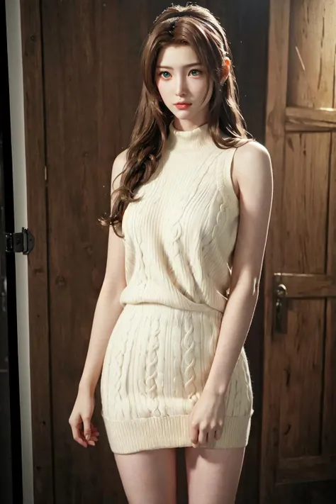 <lora:MIAOKA_Aerith:0.6>, aerith gainsborough , (cute girl), (pale skin:1.2), (beautiful, 22 years old:1.7), slim, (huge breasts), (sleeveless sweater), micro miniskirt, long legs, thigh highs, hairband, detail slum, sand, ride bike,
perfect(face ,eyes , nose, hands , arms), detailed fingers, extremely detailed eyes and face, beautiful detailed nose, beautiful detailed eyes, K-pop idol vibes, (RAW photo, best quality), (realistic, photo-realistic:2.0), extremely detailed, CG, unity , 8k wallpaper, Amazing, finely detail, (masterpiece:2.0, best quality), realistic, (real picture, intricate details, depth of field), soft light, beautiful detailed girl, huge breasts, wide hips, small waist, glossy pink lips, green eyes, (((long hair:1.2), (brown hair), floating hair)), elegant ,slender figure, dynamic posture,