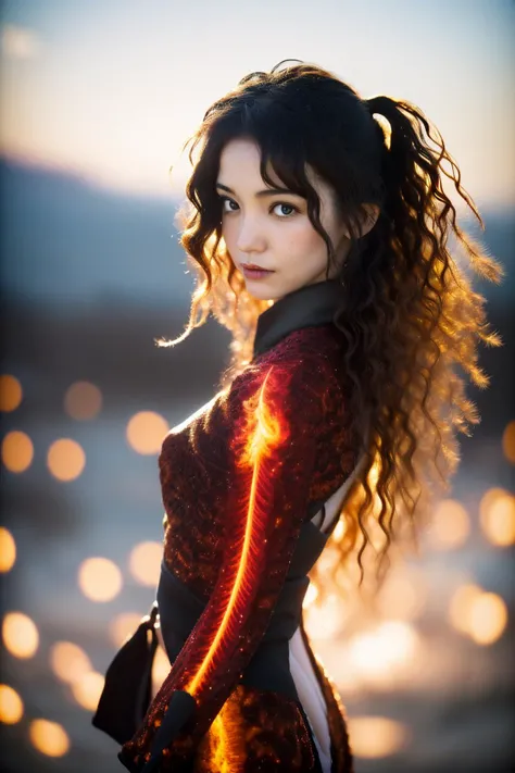 1girl, (dark art by Yoshitaka Amano:1.3) and (Paul Rader:1.0) and (Vincent Desiderio:1.2) and (Julie Bell:1.1) , messy art, masterwork 3D Rendering, spring mountains and Planetary rotation in background, stylized, High exposure of a Vintage Short flyweight South African (Female Theurge:1.3) , she has Mullet hair, near Avant-Garde Coal mine, Hazy conditions, soft focus, ultrafine detailed, Disgusting, Magical Realism, cinematic lighting, telephoto lens, Warm Colors, Flame and Water, Spirals, sharp and in focus, sharp, extremely hyper aesthetic, award winning, epic