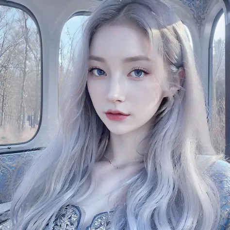 (masterpiece), (detailed), 1girl, pale skin, (masterpiece,photorealistic), (extremely intricate details,),1girl,solo,intricate detailed background,picturesque scnery,long hair,<lora:russianDollLikeness_v3:0.2>, <lora:koreanDollLikeness_v15 (1):0.8>, 0066CC colored hair