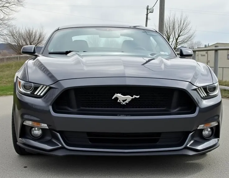 bad quality, photo of Ford Mustang
