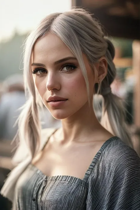 beautiful woman (0F4v3ry0f:.99), beautiful (twintails:1.2:1.1), ((portrait)), (closeup:1.2), ((from the waist up)), (( A sustainable outdoor market, focusing on zero-waste products and locally sourced goods :1.2)) , natural skin texture, (( Trousers and batwing sleeve blouse :1.2)), 24mm, 4k textures, soft cinematic light, adobe lightroom, photolab, hdr, intricate, elegant, highly detailed, sharp focus, ((((cinematic look)))), soothing tones, insane details, intricate details, hyperdetailed, low contrast, soft cinematic light, exposure blend, hdr, faded, now, ("I've got a bad feeling about this.":1.1)