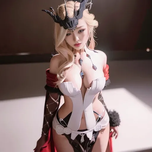 a girl, unparalleled masterpiece, ultra realistic 8k CG, perfect artwork, ((perfect female figure)),narrow waist, chinese deity, looking at viewer, seductive posture, clean, beautiful face, pure face, pale skin,shiny skin, skindentation, delicate pattern, intricate detail, (rich:1.4), full body, <lora:signoraLORA_signoraV5:1>