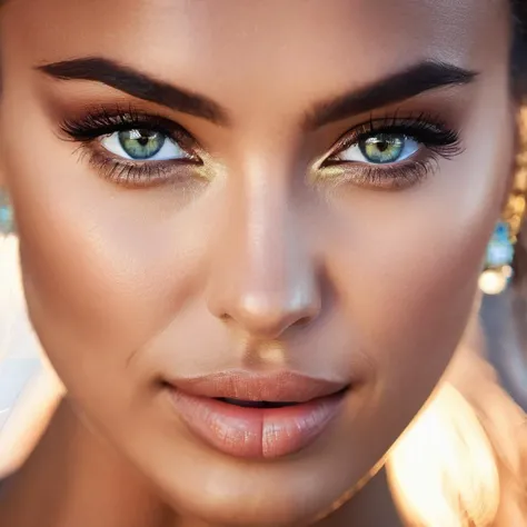 <lora:irinashayk_xl_lora-000030:1> irinashayk A half body Portrait of a beautiful 26 year old woman, focus on eyes, sexy stare, hi detail, sharp focus, perfect lighting, awesome, dslr, 4k high quality. extra detail, extra sharp, magical, perfect moment, natural skin, pores