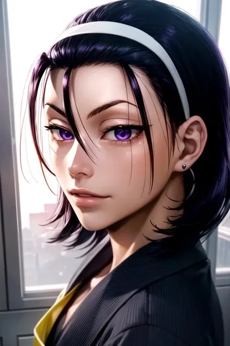 photorealistic, (4k), depth of field, (Masterpiece), (realistic skin texture), extremely detailed, intricate, hyper detailed, high resolution, professional photography, , depth of field, sharp detail, best quality, looking at viewer, 1boy, solo, male focus, <lora:jinpachi_toudou:0.96>, jinpachi_toudou, black hair, purple eyes, , demon costume, The Isle of Doom, 12k resolution
