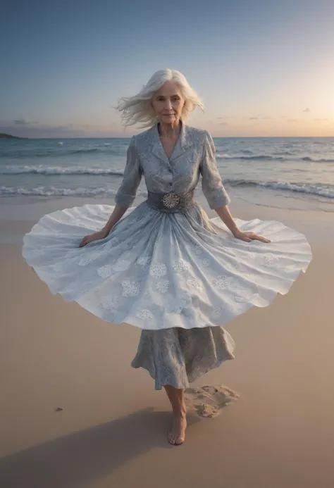 medium shot, DonMM1y4XL old woman, magical realm, sand dollar, precisionism, robotpunk, maintenance, displacement mapping, fox engine, digital art, long exposure photography, pixel art, transmittance, entire scene in focus, 8k, progressive, foreshadowing # f/8, shutter speed 1/4 sec, iso100, white balance tungsten, exposure compensation "+1.0 ev", shutter priority shooting mode, rule of thirds, focus mode single, partial metering" <lora:DonMM1y4XL-v2rb>