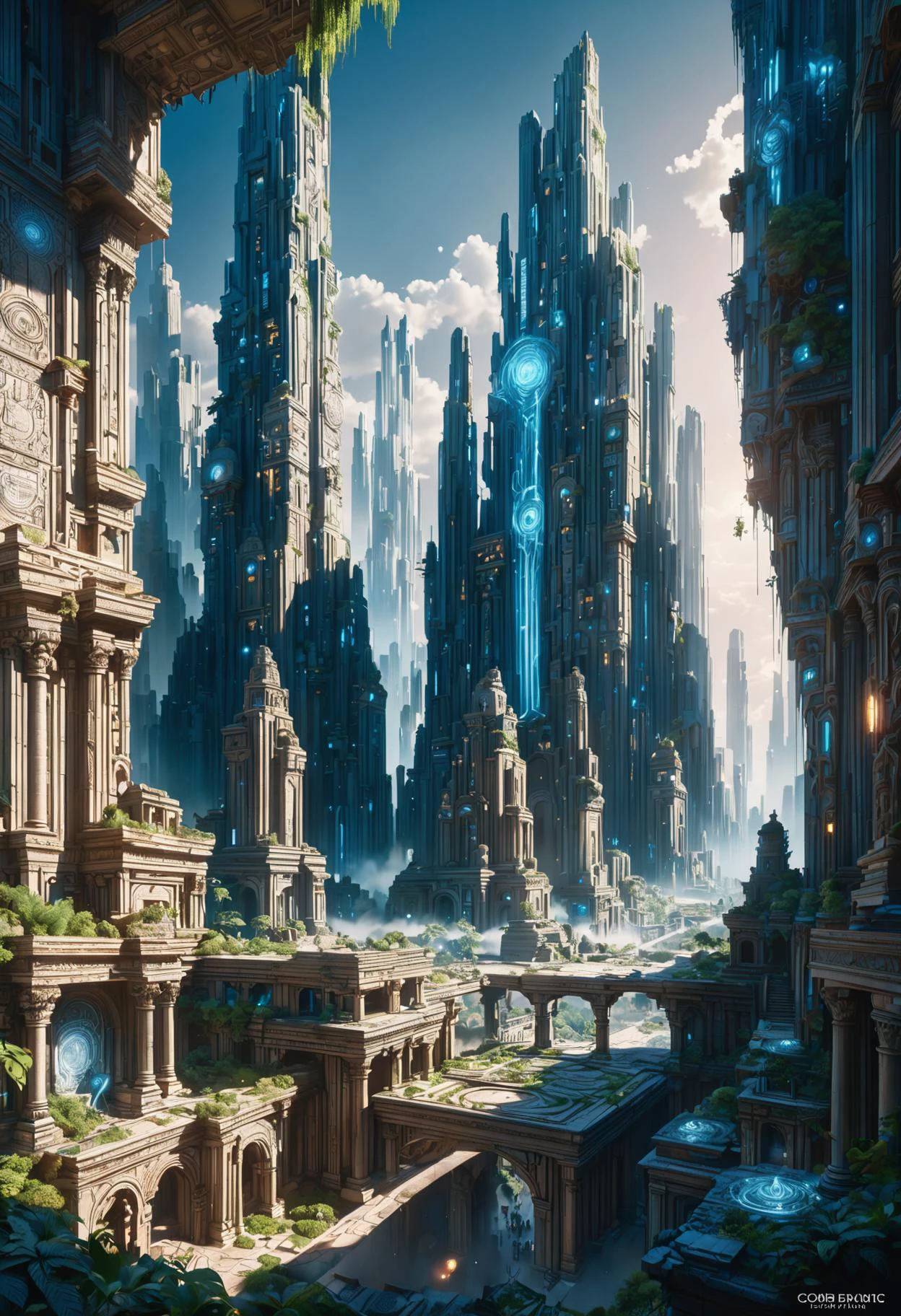 lost city, stellar cluster,long shot DonMM1y4XL man, graffiti writing, hydrodynamic, tone mapping, cob engine, geometric, drip paint, logo, fog, elaborate, 8k, trailblazing, archetype #dynamic range, f/22, shutter speed 1/500 sec, iso1600, white balance shade, exposure compensation "-2.0 ev", manual shooting mode, framing, focus mode continuous, evaluative metering", <lora:released\DonM3t3rn1tyXL-v1.1-000008:0.6>,<lora:myLora\DonMM1y4XL-v1.1-000008>