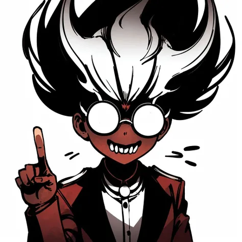 p5ycho,chibi,glasses,index finger raised,white background,  <lora:Character_Psychosis:1>  <lora:Nerd-t3:0.8>