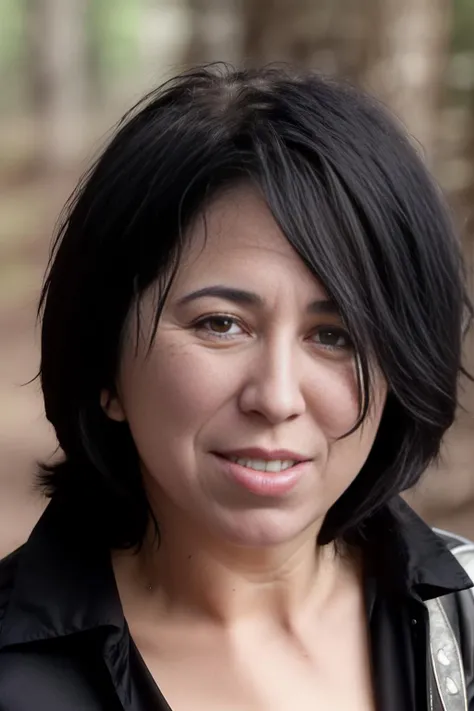 memav1, ((older woman)), shirt, black pants, sitting on a bench, nature background, (black hair), 40 years old, age 40 years,
realistic, highly detailed, dramatic light, wrinkles,
<lora:MeanMary_memav1:1>, detailed (wrinkles, blemishes, folds, moles, grit, gritty, film grain, skin pores, skin imperfections:1.1)