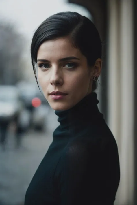 A stunning intricate full color portrait of ebr, wearing a black turtleneck, epic character composition, by ilya kuvshinov, alessio albi, nina masic, sharp focus, natural lighting, subsurface scattering, f2, 35mm,<lyco:EmilyRickards-RealVision-V1.0:1.0>