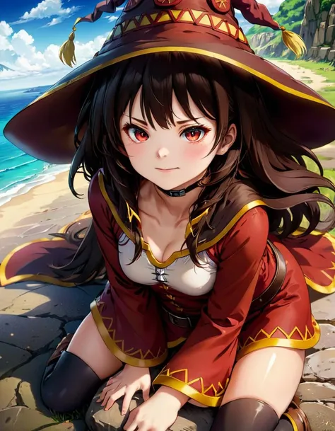 1girl megumin,
 <lora:MeguminXL:1>, <lora:SDXL - Wrong:1>, ZIP2D