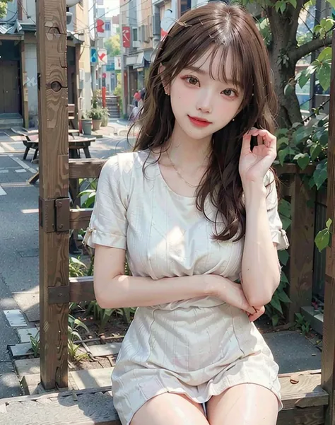 8k,(RAW photo),(best quality), (photo-realistic:1.4),realistic skin texture 1girl,Cute,Double eyelid,bangs,full body,petite,Thin leg,(Slender figure),slim,smile,headgear,earrings,necklace,looking at looking at viewer,face focus,depth of field,club ,(Bust Up Shot:1),Bokeh, <lora:JapaneseDollLikeness_v15:0.5> <lora:xss3-0:0.6>