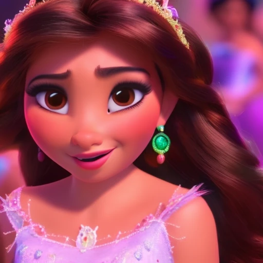A beautiful picture of a Mexican Disney Princess, masterpiece