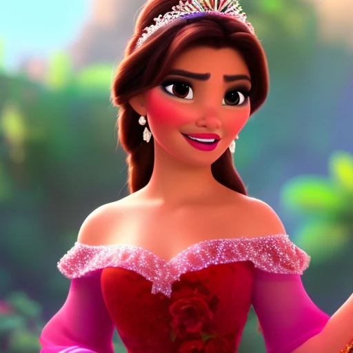 A beautiful picture of a Mexican Disney Princess, masterpiece
