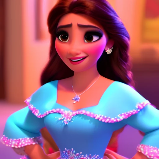A beautiful picture of a Mexican Disney Princess, masterpiece