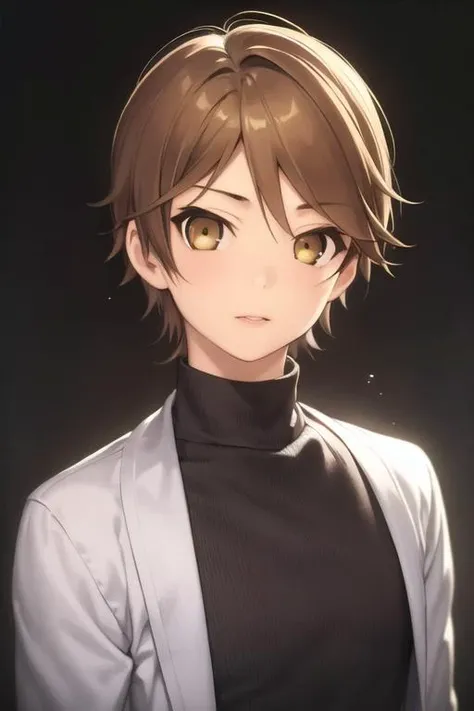 masterpiece, best quality, high quality, 1boy, solo, male focus, looking at viewer, upper body, <lora:youto_yokodera:0.68>, youto_yokodera, brown hair, brown eyes, realistic,