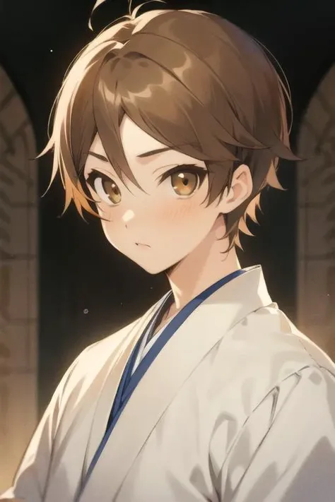 masterpiece, best quality, high quality, 1boy, solo, male focus, looking at viewer, upper body, <lora:youto_yokodera:0.56>, youto_yokodera, brown hair, brown eyes, ,