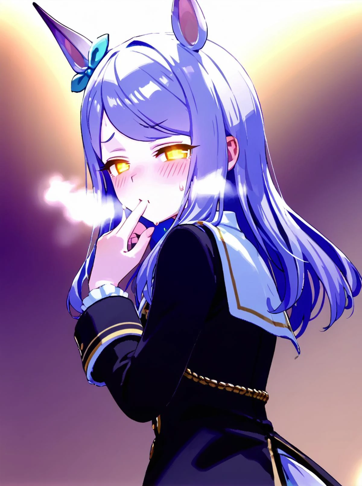 score 9, score 8 up, score 7 up, rating questionable,
detailed background,
<lora:mcqueen.pony:1>,
mcqueen,
wide hips, shiny skin,
night, shadowed face, yandere, half-closed eyes, heart, heavy breathing, panting, sweat, sweatdrop, glowing eyes,
look back, evil,